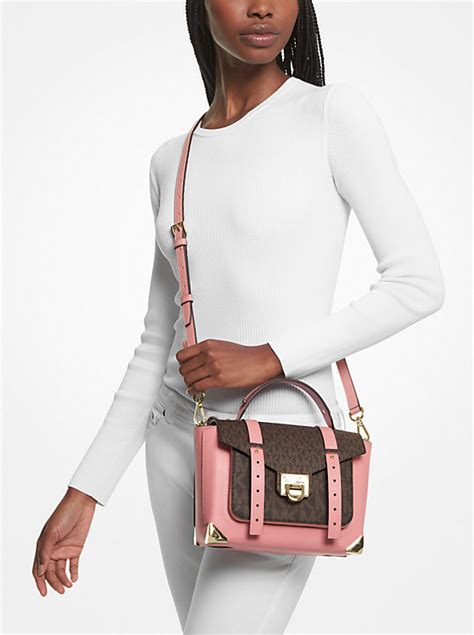 michael michael kors blakely leather satchel|michael kors manhattan leather satchel.